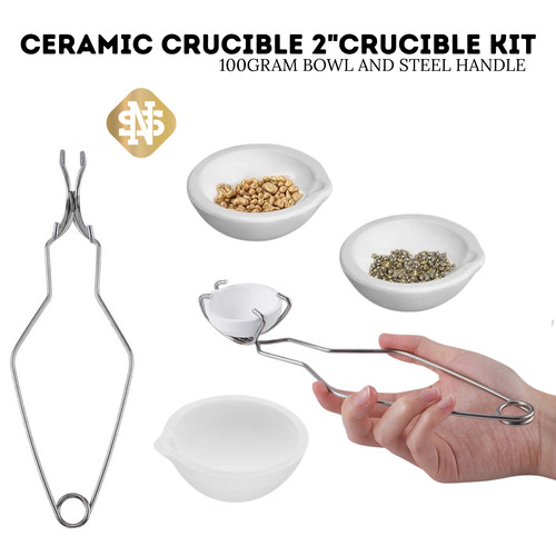 Ceramic crucible with whip - ceramic,