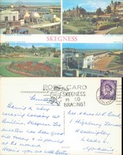 Skegness scenic views with landmarks ETW Dennis Sons Ltd 1961 postmark Cities