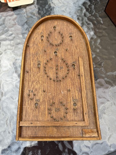 Vintage wooden bagatelle - wooden, board