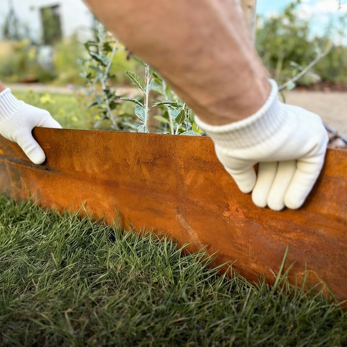 20m metal garden border lawn - metal,