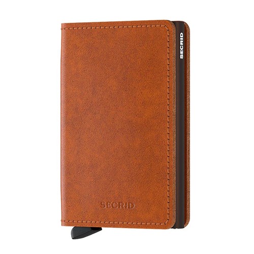 Slim wallet cognac brown - wallet,