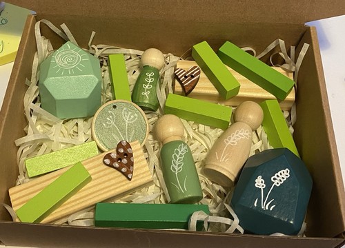 Loose parts wooden set - loose, with