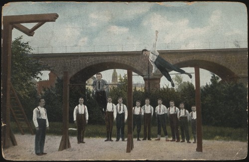 Bel used postcard - bel., students