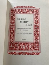 Richard Bentley & Son; Reprinted from 'Le Livre'. 1886, Ernest Chesneau
