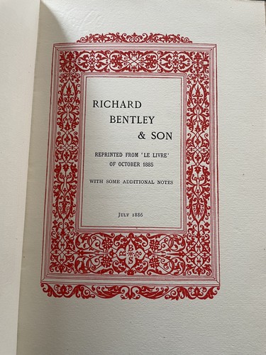 Richard bentley son - richard, &