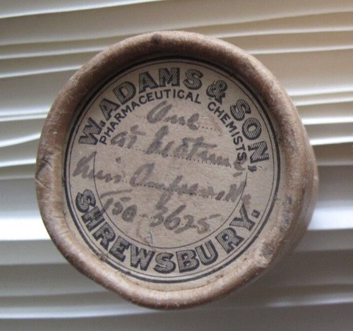 Vintage pill box - w., adams