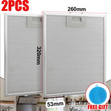 2Pcs Cooker Hood Filters Metal