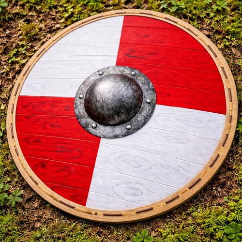 Medieval wooden viking shield - medieval,