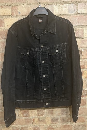 Lee rider denim jacket black - rider,