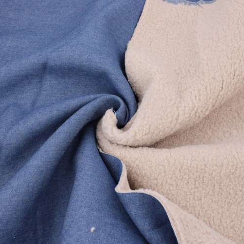 Double faced shearling - shearling, denim