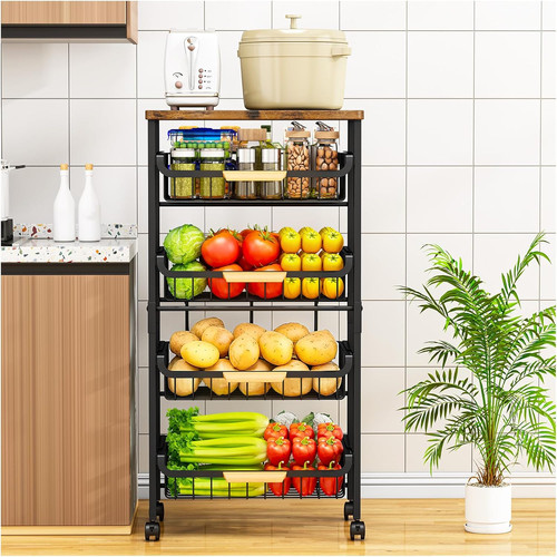 Tier kitchen trolley - 5-tier,