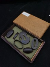 Japanese Katana Plain iron6 Pieces set for Tanto Edo Period Antique E001