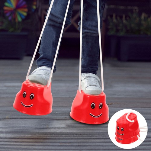 Children red oval - red, stilts