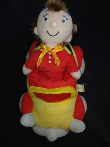 Noddy his red and yellow - and,