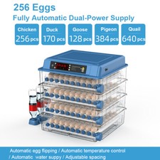 Automatic Digital Eggs 256 Incubator Chicken Poultry Hatcher Temperature Control