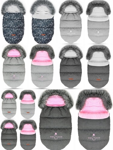 Baby footmuff fluffy collar - baby,