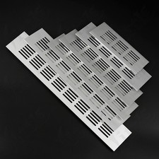 Silver Aluminium Air Vent Grille Built-in Appliances Furniture Ventilation Cover