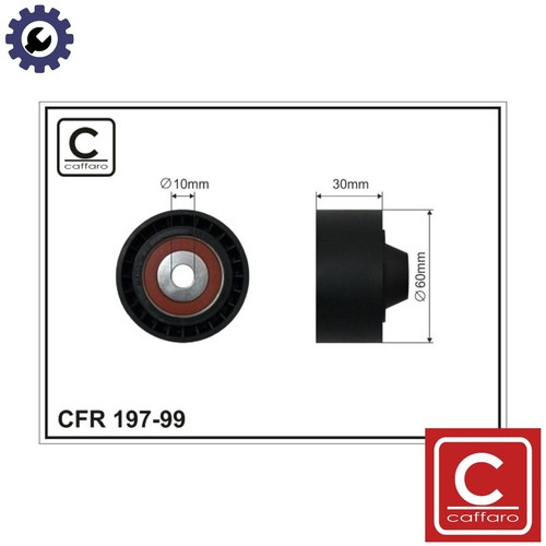 Deflectionguide pulley vribbed - deflectionguide,