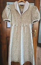 BNWT Sister Jane Ladies Vine Jaquard Midi Dress Ditsy Floral Pink Size L