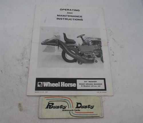 Wheel horse mower - mower, rear