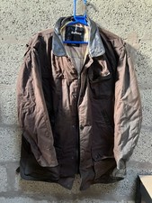 Barbour Bushman Wax Jacket - Men’s L Large - Brown - Leather Collar