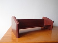 Vintage mahogany book trough