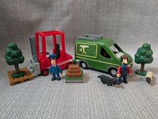 Fireman Sam Mike Flood Van & Forklift Truck With Figures, Sheep & Accessories 