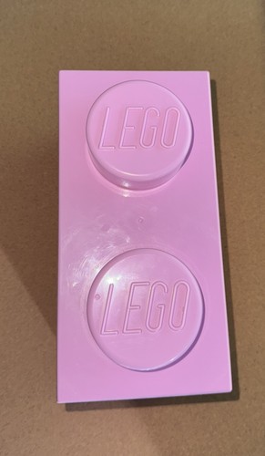 Lego stud light pink storage - lego,
