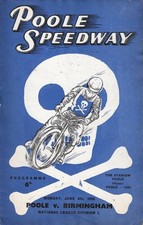 1956 Poole v Birmingham Speedway Programme (4/6/56)
