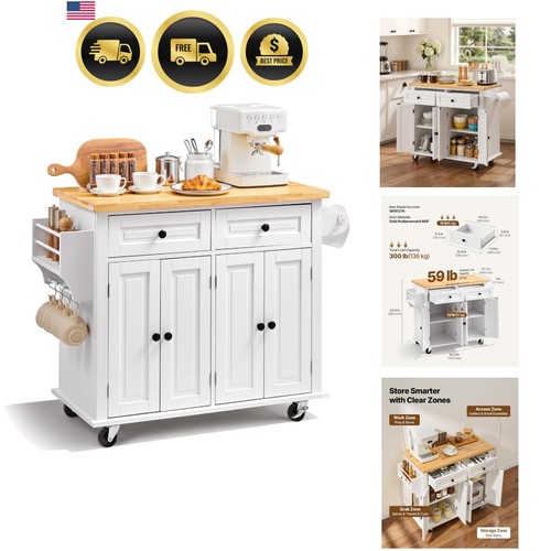 Kitchen island cart with - island,
