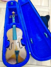 The Stentor Student 1 Violin 3/4 Size with Blue & Purple Stentor Carry Case