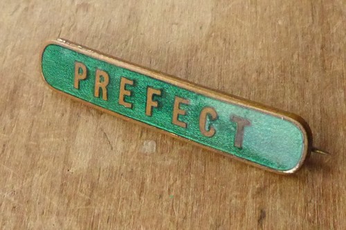 Vintage 1960 prefect badge - vintage,