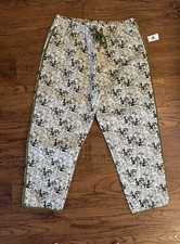 NEW Disney Womens Bambi Quilted Pants L NWT Thumper Flower Allover Print