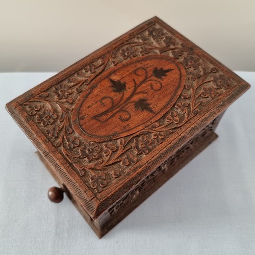 Vintage wooden cigarette box - cigarette,