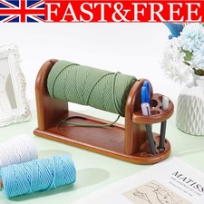 Wooden Yarn Holder Rotatable Wool Yarn Winder Knitting Accessories Crocheting UK