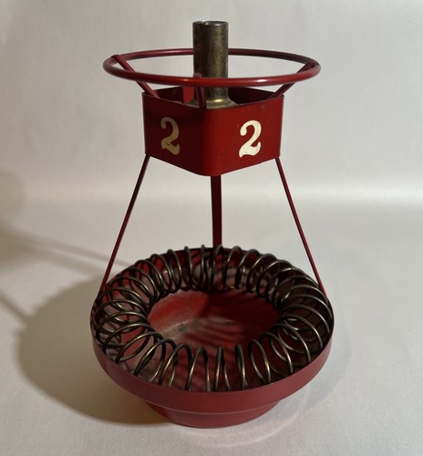 Vintage red buoy - red, metal