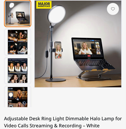 Adjustable desk led ring - ring, light