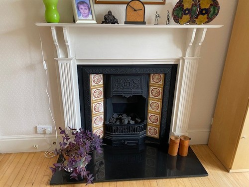 Edwardian cast iron fireplace