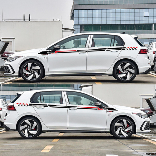 Pair car side door - side, stickers