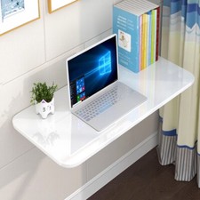 Wall Mounted Folding Desk Floating Table Kitchen Storage Drop-leaf Homework Desk