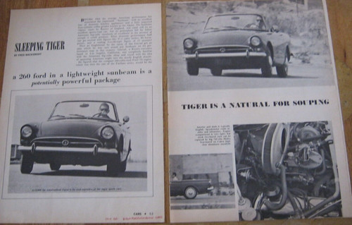 Sunbeam tiger magazine - sunbeam,