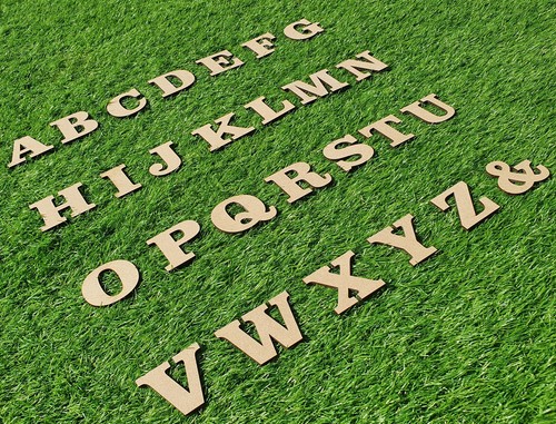 Large wooden letters - large,