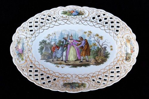 Meissen porcelain watteau - meissen,