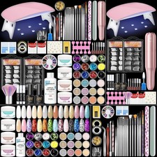 83Pcs Acrylic Nails Kit - Full Set with Lamp and Electric Nail File, Nail Kit Ac