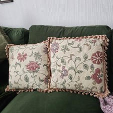 Dorma Kalamkari Pair Of Cushions Vintage Rare HTF