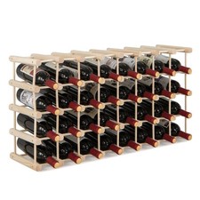 COSTWAY Wooden Wine Rack