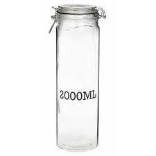 Large Glass Storage Jar With