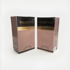 2x100ml Valentine Eau de Perfume  Men’s Fragrance Spray  gift for him New  