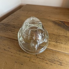 Vintage Tortoise Turtle Clear Glass Novelty Jelly Dessert Mould 15cm No803268