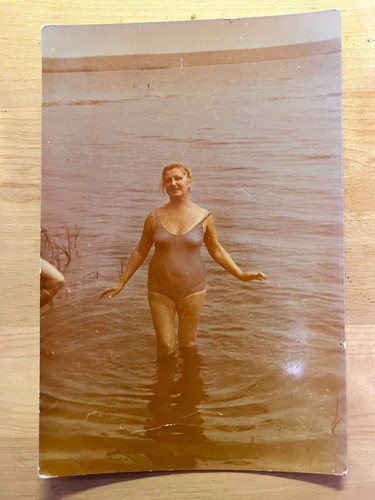 1970s woman swimsuit blonde - 1970s,